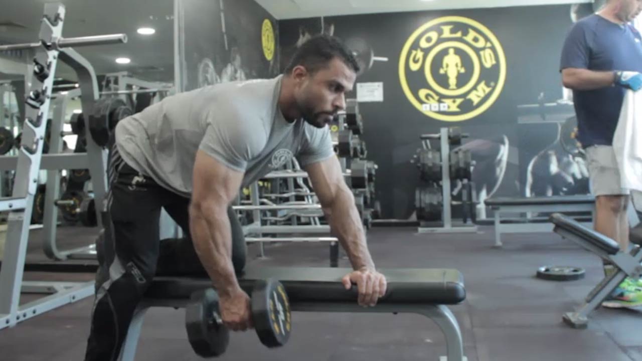 Dumbell bent over row